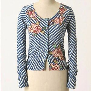 Anthropologie Sparrow Blushing Bouquet Cardigan L